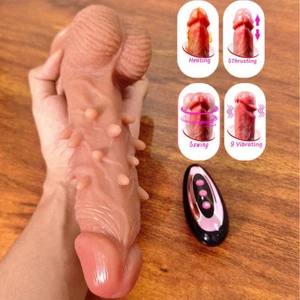 Vibrator Dildo mit Stoßfunktion G-Punkt Anal Maturbation Sexspielzeug für Frauen - Bild 1 von 24