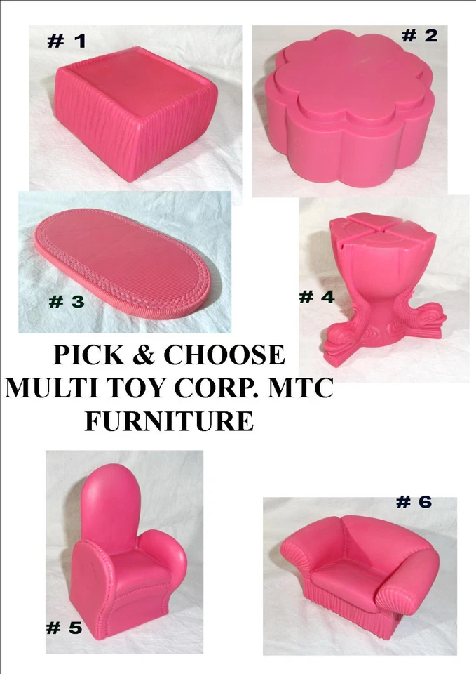 TÚ ELIGES Muebles Barbie Talla MTC Vintage Años 90 MULTI-TOYS CORP MTC Foto 1 de 1