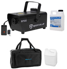 Rockville R700 Fog/Smoke Machine w/Remote+Fluid Quick Heatup+Waterproof Bag Case