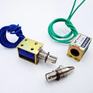 Push Pull Type Electromagnet TAU0520 12V 24V Frame Solenoid Travel Distance 10mm - Picture 1 of 7