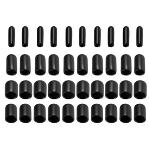40 Pcs Round Rubber End Caps Vinyl Cover Screw Thread Protectors Assortment Kit - Picture 1 of 7