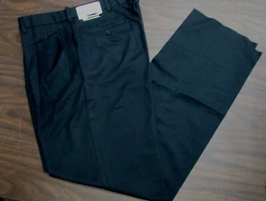 Pantalón Hombre Negro Plisado Edwards 2634 Microfibra 32 34 36 38 44 50 x 30 32 34 NUEVO - Imagen 1 de 10