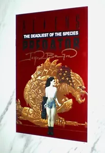 Aliens/Predators Deadliest of the Species Ashcan Red Foil SIGNED by JOHN BOLTON - Picture 1 of 2