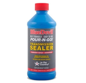 SELLADOR DE TRANSMISIÓN AZUL DIABLO ENCHUFE DE PARADA SELLO DE FUGAS DE FLUIDO FANTASMA 16 OZ - Imagen 1 de 2
