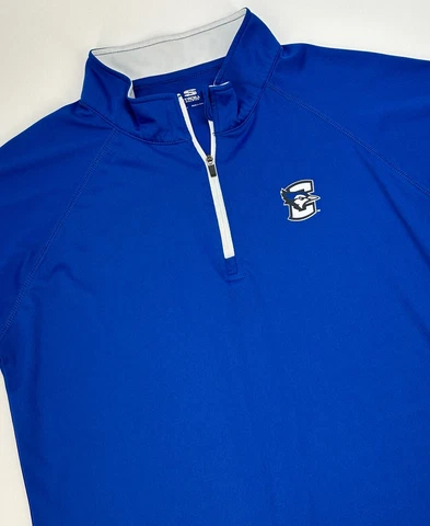 Creighton BlueJays Long Sleeve Women’s XLarge Blue Stadium Athletics 1/4 Zip Cover