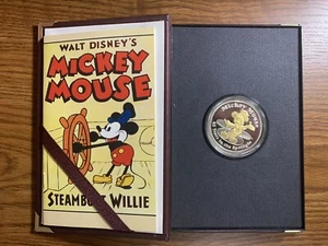 Mickey Mouse Coin Steamboat Willie 1 Troy oz. .999 Fine Silver - Picture 1 of 6