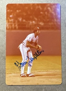 Vintage 3.5” X 4.5” Photo Garry Templeton AUTOGRAPHED St. Louis Cardinals - Picture 1 of 2