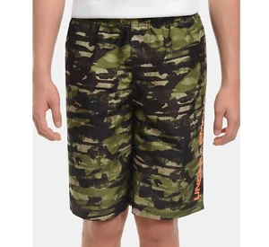 Under Armour Big Boys L Trail Green Camo Pockets Grit Volley Swim Trunks NWT - Picture 1 of 5