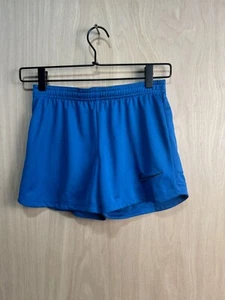 Nike Dri-Fit Blue Polyester Girls Standard Fit Soccer Shorts NWT - Picture 1 of 7