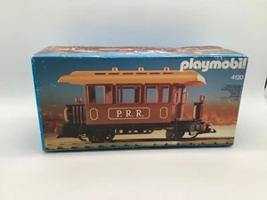 Playmobil P.R.R. Brown Passenger Car Train Set 4120 G Scale With Original Box - Picture 1 of 19