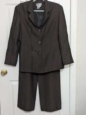 Traje Pantalón Marrón Colección Style & Co Talla 12 Business Foto 1 de 4