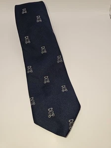 Corbata de seda para hombre T. Foley Designs New York de Designs LTD 58,5 x 3,25 osos - Imagen 1 de 3