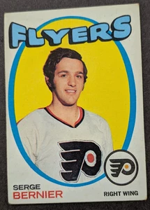 Tarjeta de hockey Topps 1971-72 #19 - Serge Bernier - Philadelphia Flyers - Imagen 1 de 2