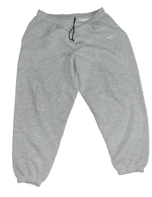 Винтажный Nike тренировочные штаны большой вересковый серый брюки США черный Swoosh 90-х бегун - Изображение 1 из 4