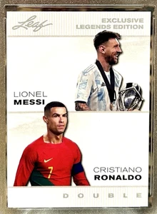 Lionel Messi/Cristiano Ronaldo 2024 LEAF Double EXCLUSIVE LEGENDS #ELE-05 - Picture 1 of 2