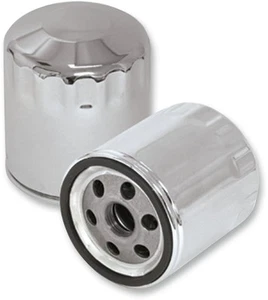 S&S Cycle Moto Motorcycle Motorbike Oil Filter Chrome 31-4102A - Picture 1 of 1