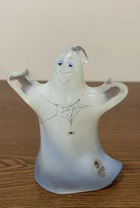 Fenton Handpainted Opalescent Halloween Ghost - Picture 1 of 8