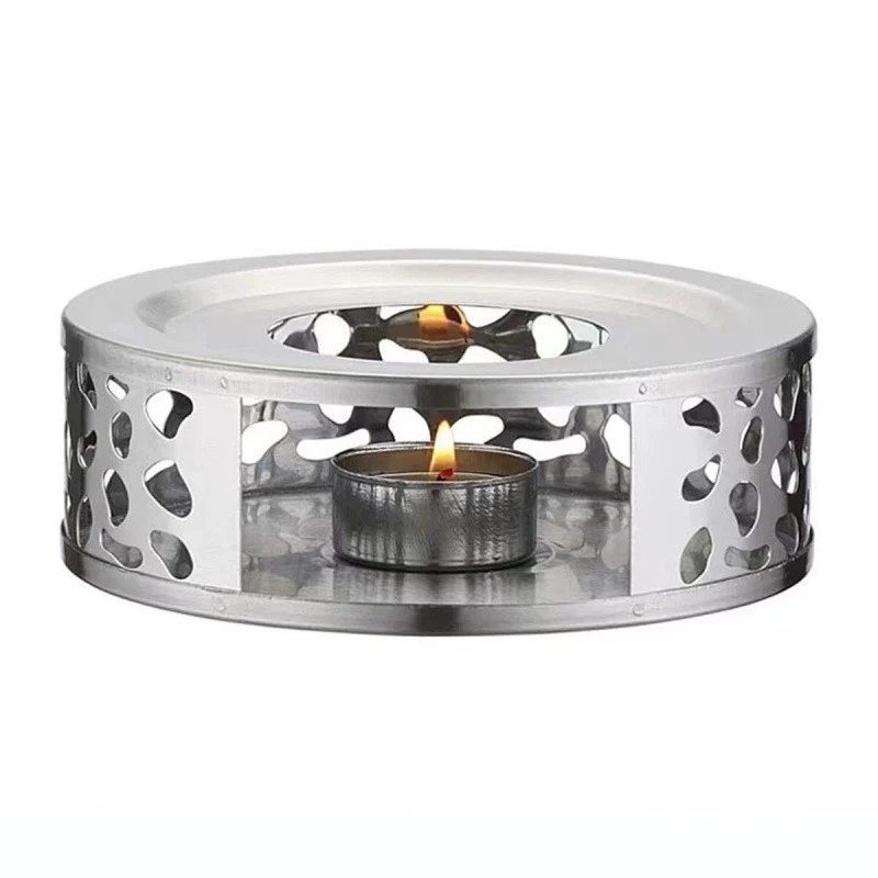 Base scalda teiera in acciaio inossidabile - riscaldatore a candela per tè ca... - Immagine 1 di 4