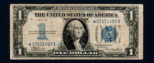 ⭐️$1 1934 Silver Certificate STAR Blue Seal Free Shipping (B213) - Picture 1 of 2