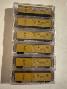 N Scale AMERICAN REFRIGERATOR TRANSPORT 6-Pack #2 - Micro Trains 69052 *RARE. - Picture 1 of 11