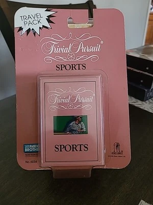 1990 unopened Trivial Pursuit Travel Pack question/answer cards SPORTS SEALED - Image 1 of 2