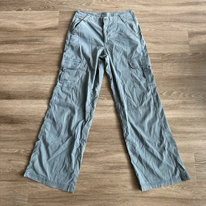 Pantalones cargo holgados de pierna ancha American Eagle Outfitters para mujer 6 verdes tiro alto - Imagen 1 de 15