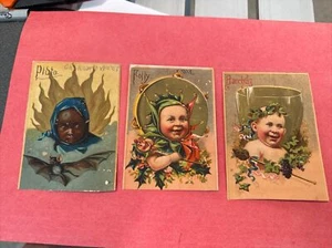 3- Tarjetas comerciales de jamón de magnolia - "Plutón, Polly, Baco" Y286 - Imagen 1 de 2