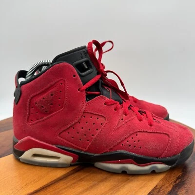 Nike Niños Air Jordan 6 Retro Zapatos Juveniles 6.5Y Rojo Baloncesto Tenis Atléticos Foto 1 de 4