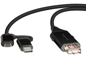 Speedlink HQ 4w1 USB-C / Micro-USB Adapter-Kabel Kabel do transmisji danych Kabel ładujący OTG - Zdjęcie 1 z 5