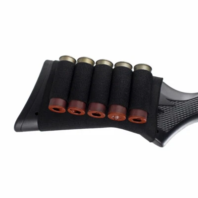 Tactical Shotgun Shell Holder Buttstock 12 Gauge 5 Rounds Ammo Holders Hunting - Image 1 of 4