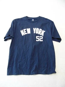 Genuine Merchandise Blue Tshirt New York Sabathia 52 Mens Size XL - Picture 1 of 8