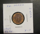 Korea 1961 10 Won/Hwan Bronze UNC Münze