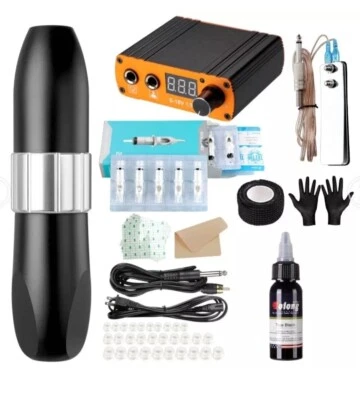 Solong Tattoo Rotary Pen Kit, 20 Needle Cartridges EK157