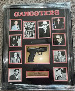 American Gangsters Mafia  Shadowbox With Gun Gotti, Capone, Luciano, The Mafia - Picture 1 of 1