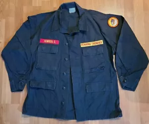 TRU-SPEC BLEU WORK COLD WEATHER UNIFORM BLOUSE JACKET LARGE REGULAR - Picture 1 of 4