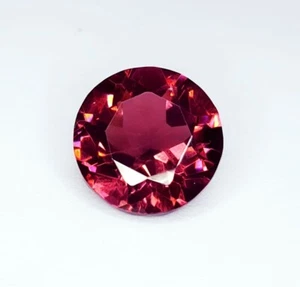 Gemas de corte redondo certificadas de zafiro Padparadscha natural con piedras preciosas sueltas de 10 quilates - Imagen 1 de 13