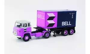 Herpa HE87MBS026123 1/87 Scania LB 76 Container Semi Rimorchio Van Der Linden/ - Foto 1 di 6