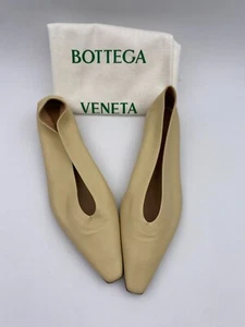 "Planos planos de ballet de cuero BOTTEGA VENETA ""Lagoon Nappa"" (608872), talla 10, ¡usados! - Imagen 1 de 5