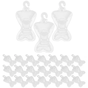 100PCS 30CM Wardrobe Plastic Clear Mannequin Hanger Doll Clothing Holders - Picture 1 of 12