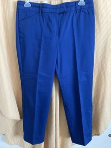 Larry Levine Woman’s Royal Blue Pants Size 14 - Picture 1 of 4