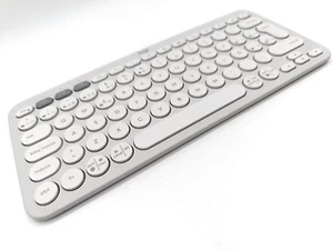 Logitech Pebble Keys 2 K380s Bluetooth Tastatur - Weiß, Spanisch QWERTY - Bild 1 von 3