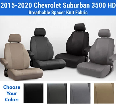 Fundas de asiento de malla fresca para Chevrolet Suburban 3500 HD 2015-2020 Foto 1 de 4