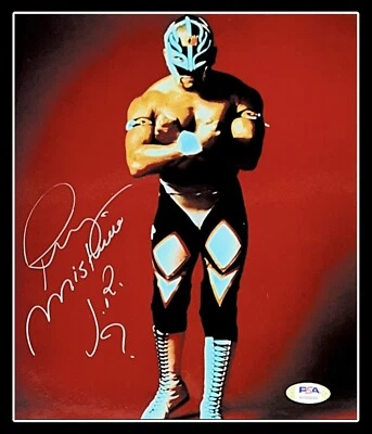 WWE REY MYSTERIO JR 619 HAND SIGNED AUTOGRAPHED 8X10 PHOTO WITH PSA COA 4 RARE - Image 1 of 2
