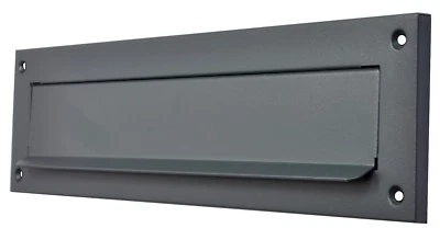 Einwurfklappe Briefeinwurf Briefklappe ANTHRAZITGRAU 310x80 C4 RAL 7016 - Bild 1 von 3