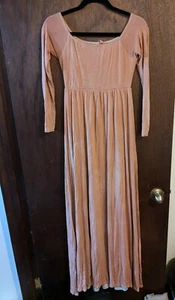 Pinkblush Small Maxi Long Sleeve Maternity Dress - Picture 1 of 8