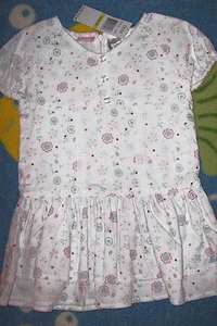 Vestido Izod Niñas Estampado Floral Encaje Plisado en Capas Talla 3T, 4 Niños Pequeños Talla 6 Nuevo - Imagen 1 de 7