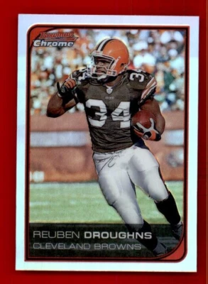2006 Bowman Chrome Refractors #159 Reuben Droughns. - Image 1 of 2