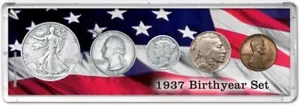Birth Year Coin Gift Set, 1937 - Picture 1 of 2