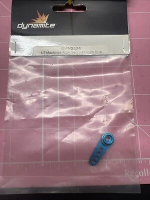 Dynamite Machined Aluminum Servo Arm J/A Blue DYN2534 - Image 1 of 4