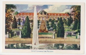 SCHLOSS SANSSOUCI POTSDAM DEUTSCHLAND IMAGE CARD 1930's - Picture 1 of 2
